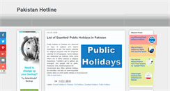 Desktop Screenshot of pakistanhotline.com